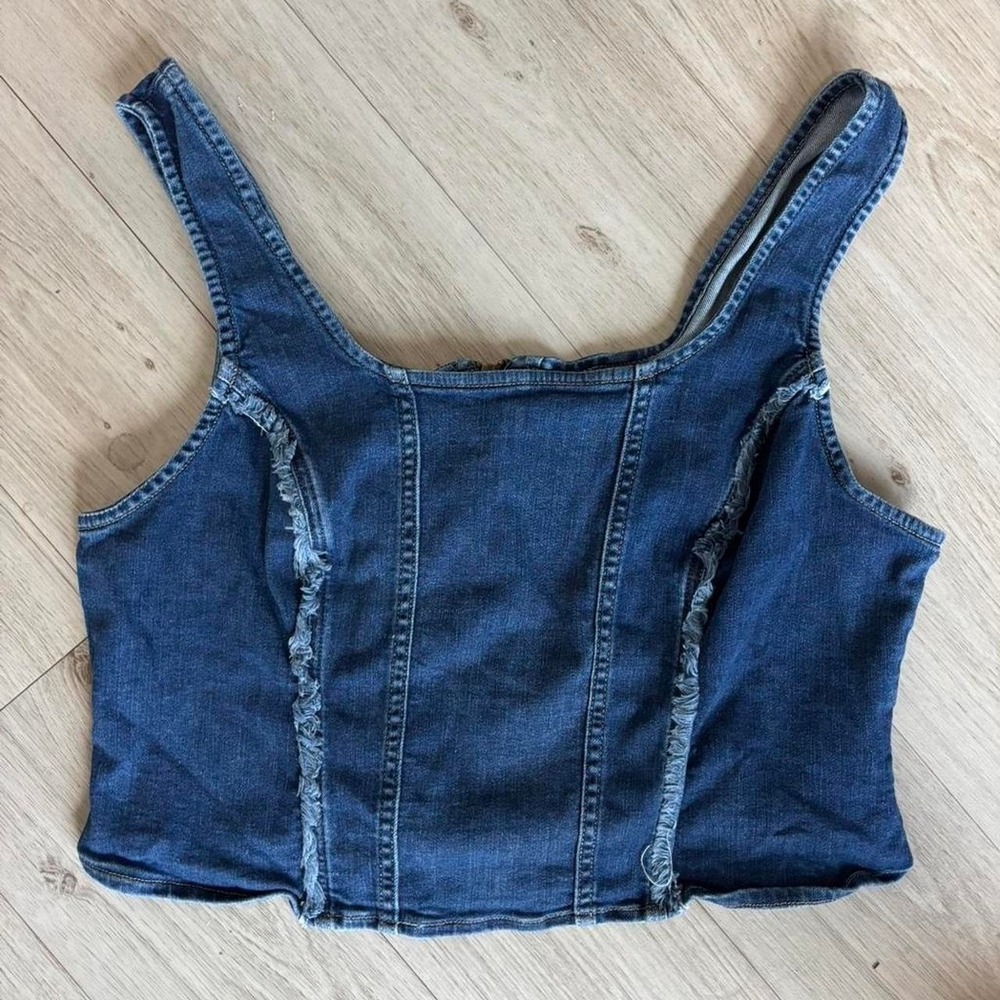 Lee® Womens Heritage Denim Crop Tank